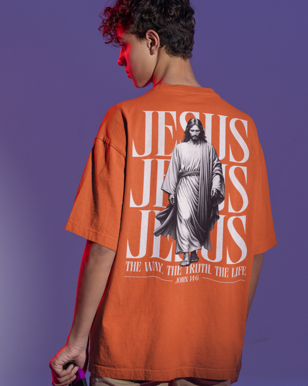 Camiseta Oversized  The Way, The Truth, The Life — USEAMÉM