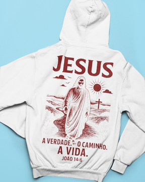 Moletom Oversized Jesus O Caminho, a Verdade e a Vida — USEAMÉM