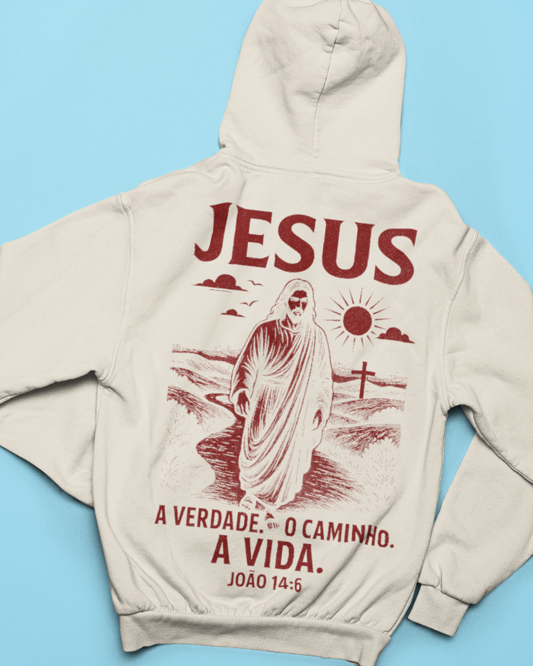 Moletom Oversized Jesus O Caminho, a Verdade e a Vida — USEAMÉM