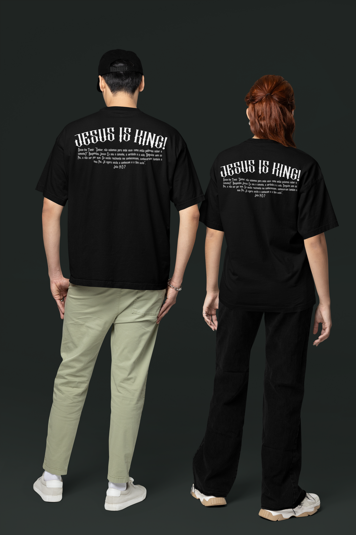 Camiseta Oversized Jesus Is King — USEAMÉM