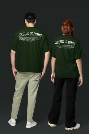 Camiseta Oversized Jesus Is King — USEAMÉM