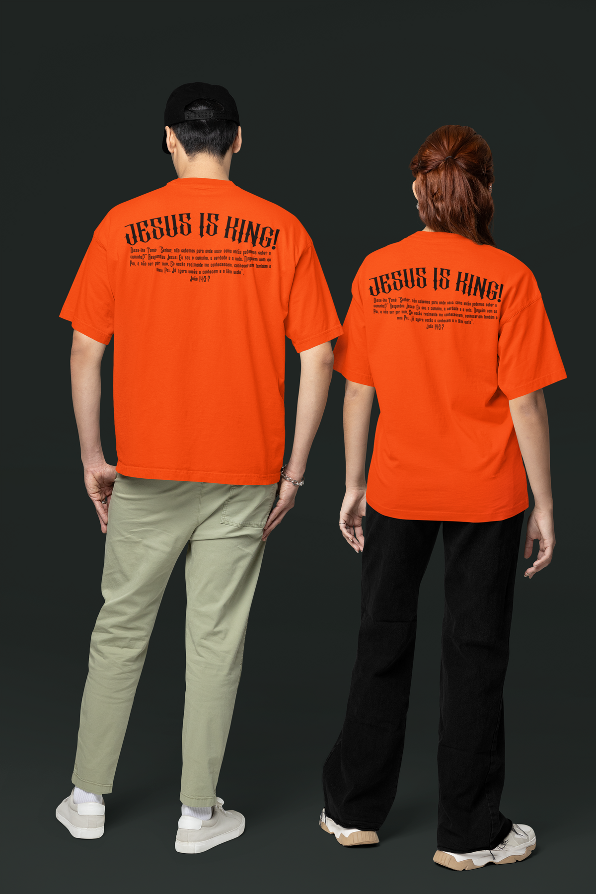 Camiseta Oversized Jesus Is King — USEAMÉM