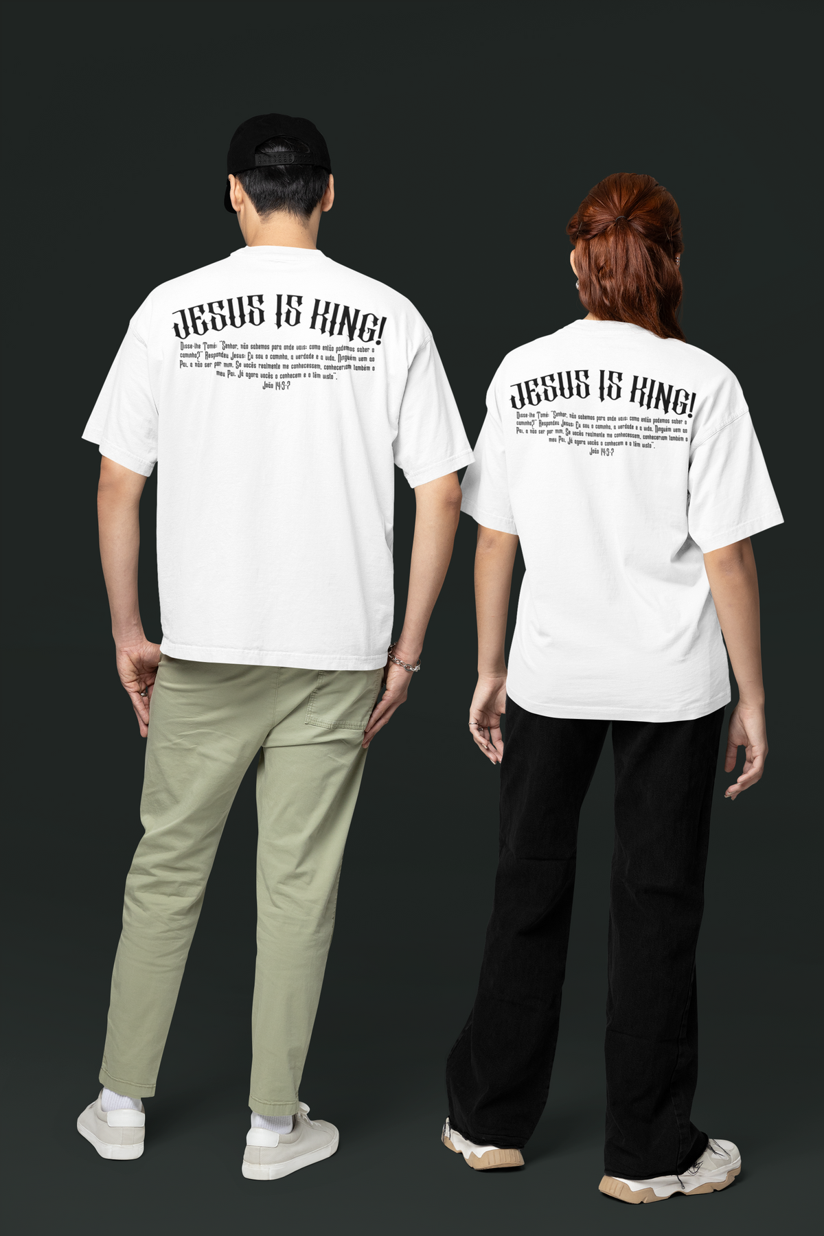 Camiseta Oversized Jesus Is King — USEAMÉM