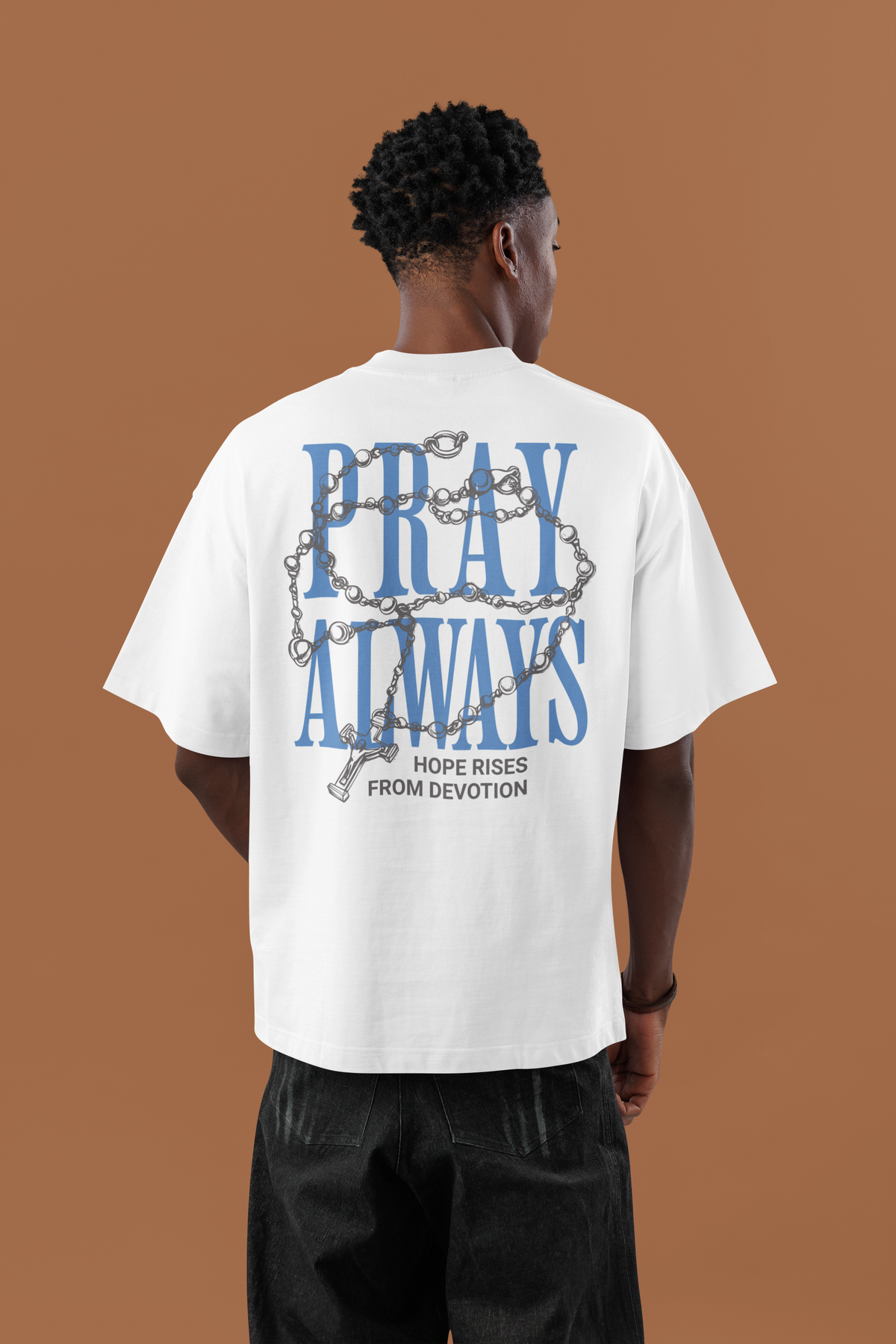 Camiseta Oversized Pray Always — USEAMÉM