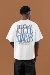 Camiseta Oversized Pray Always — USEAMÉM