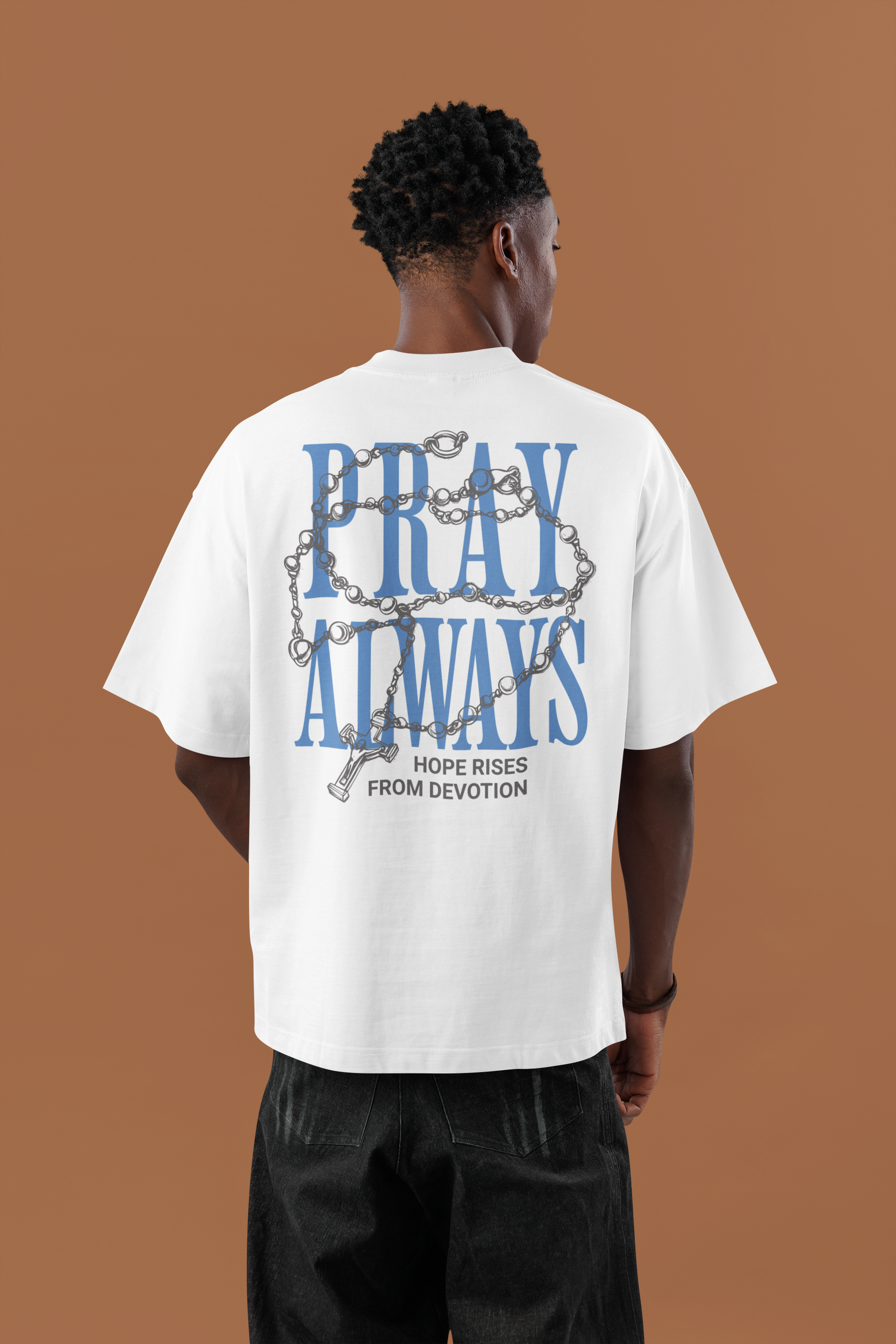 Camiseta Oversized Pray Always — USEAMÉM